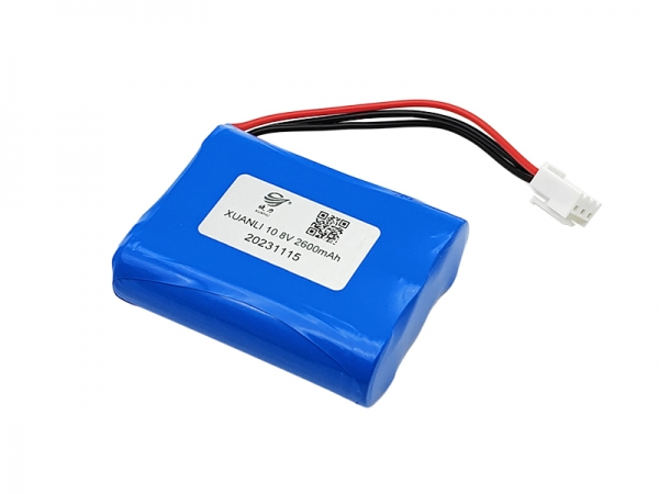 10.8V 2600mAh cylindrical lithium battery-3pin