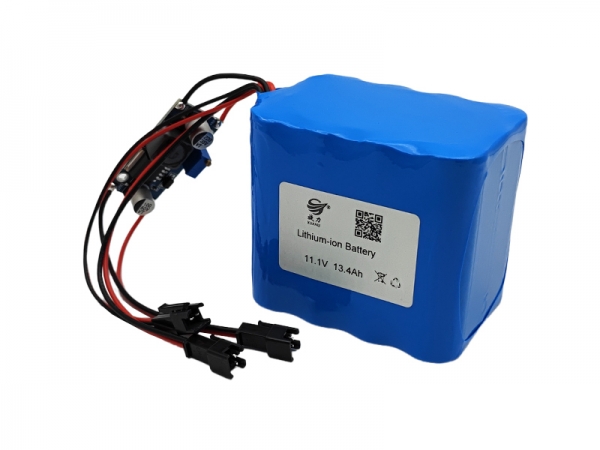 11.1V 13400mAh 18650 cylindrical lithium battery