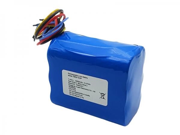 7.4V 10050mAh 18650 communication lithium battery