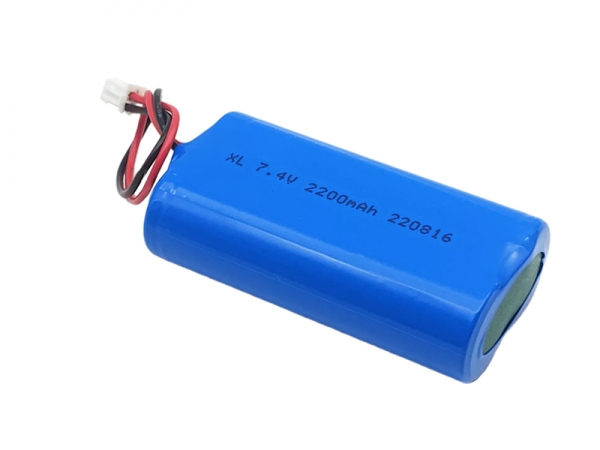 7.4V 2200mAh 18650圓柱鋰電池-2pin